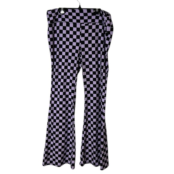 Bell bottom,high waist,Checkered pants,colorblock,cosplay, 70’s,disco,Scooby doo - Picture 2 of 10